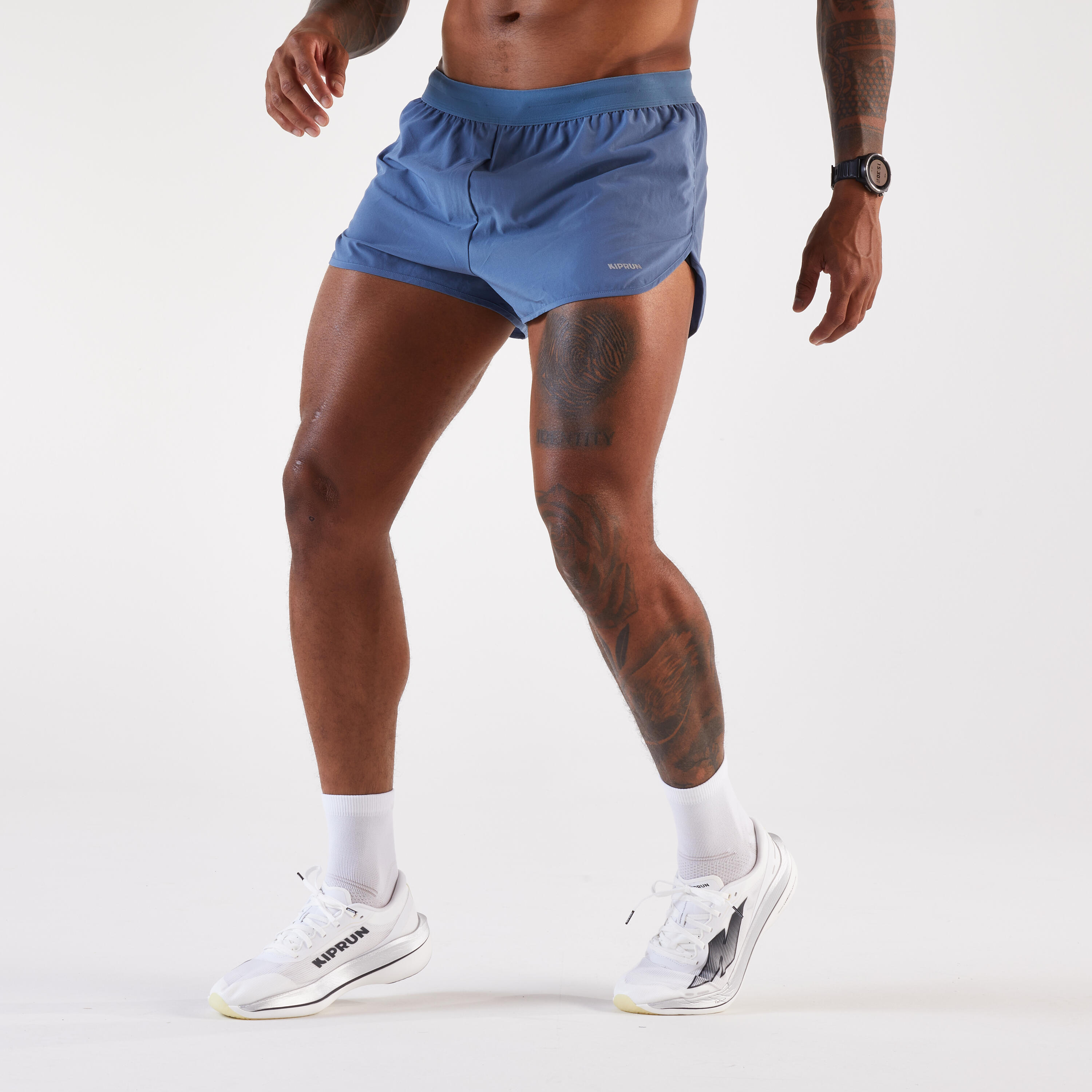 Short de running 2 en 1 para hombre